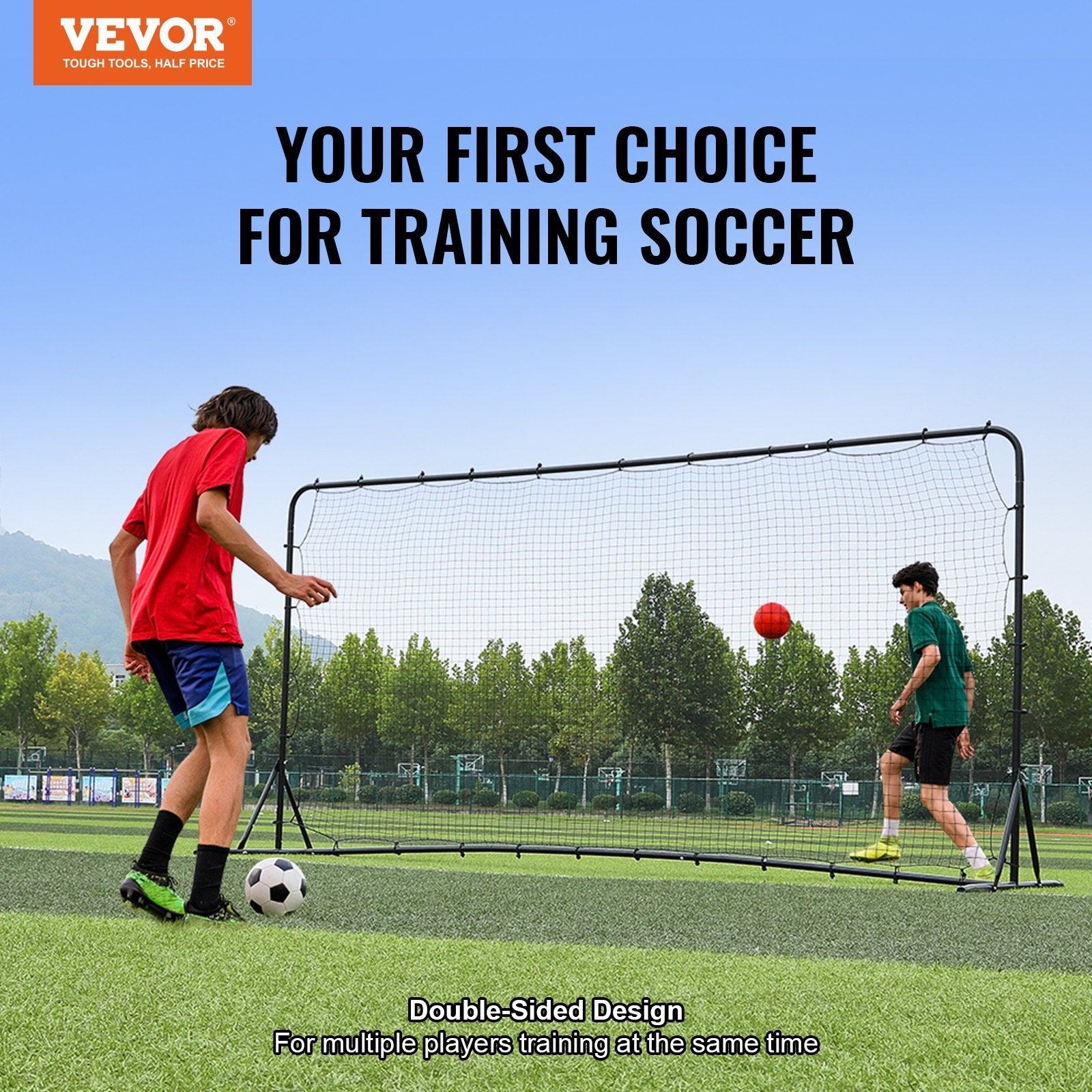 Futbolo atšvaito tinklas VEVOR XH-03, 366x183 cm