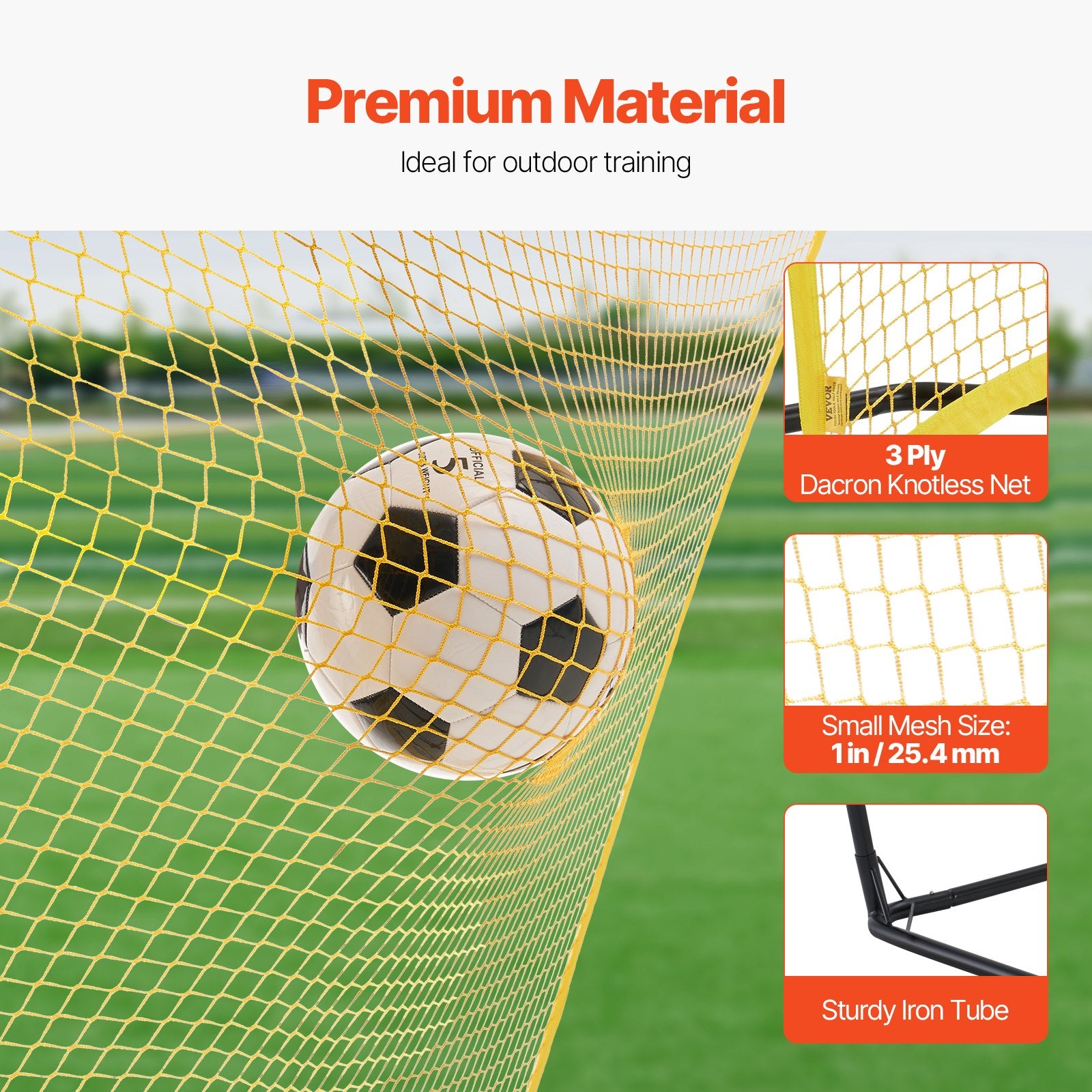 Futbolo treniruoklis (rebounder) VEVOR ZQHTW7x7, 213x213 cm