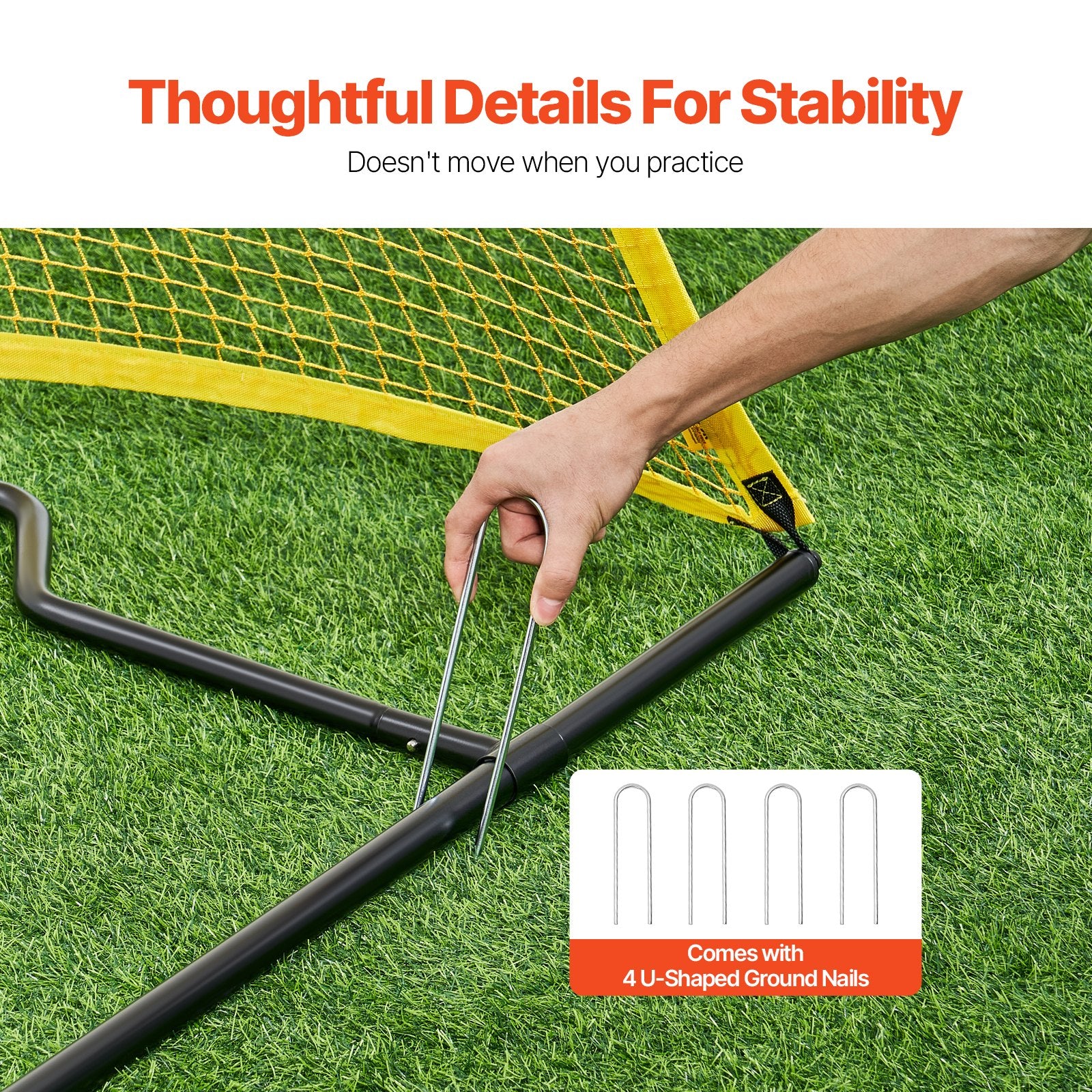 Futbolo treniruoklis (rebounder) VEVOR ZQHTW7x7, 213x213 cm