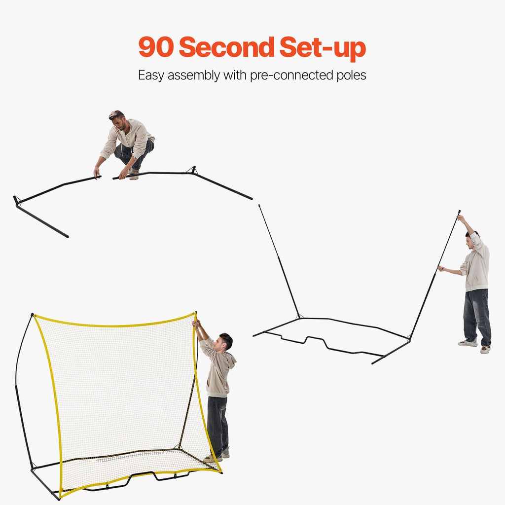 Futbolo treniruoklis (rebounder) VEVOR ZQHTW7x7, 213x213 cm