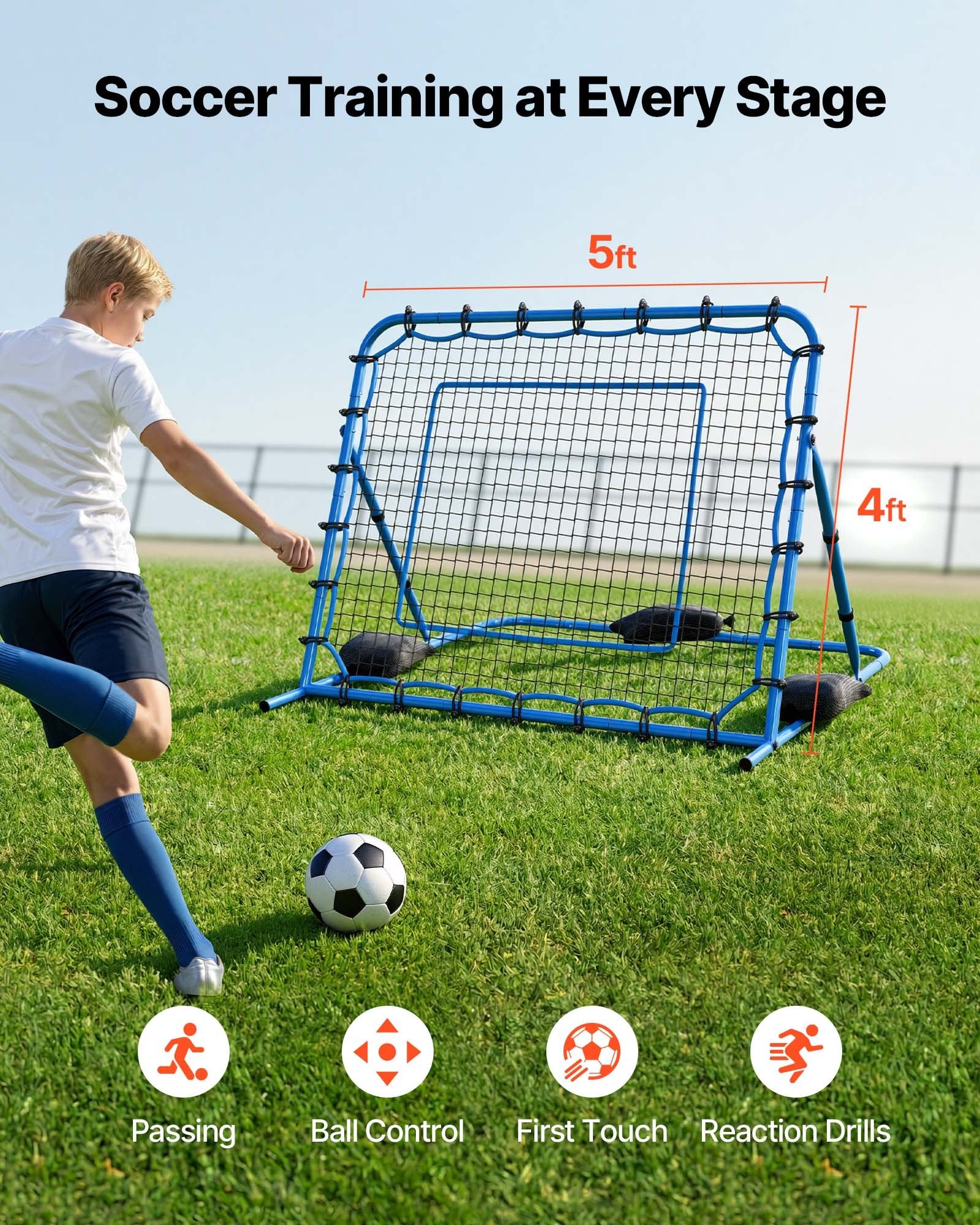 Futbolo atšvaitas VEVOR DKS-54b, 1470 x 1170 mm