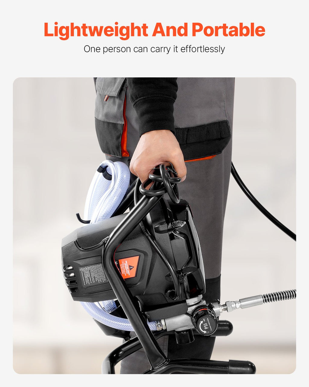 Beoris dažų purkštuvas VEVOR RP8626, 750 W