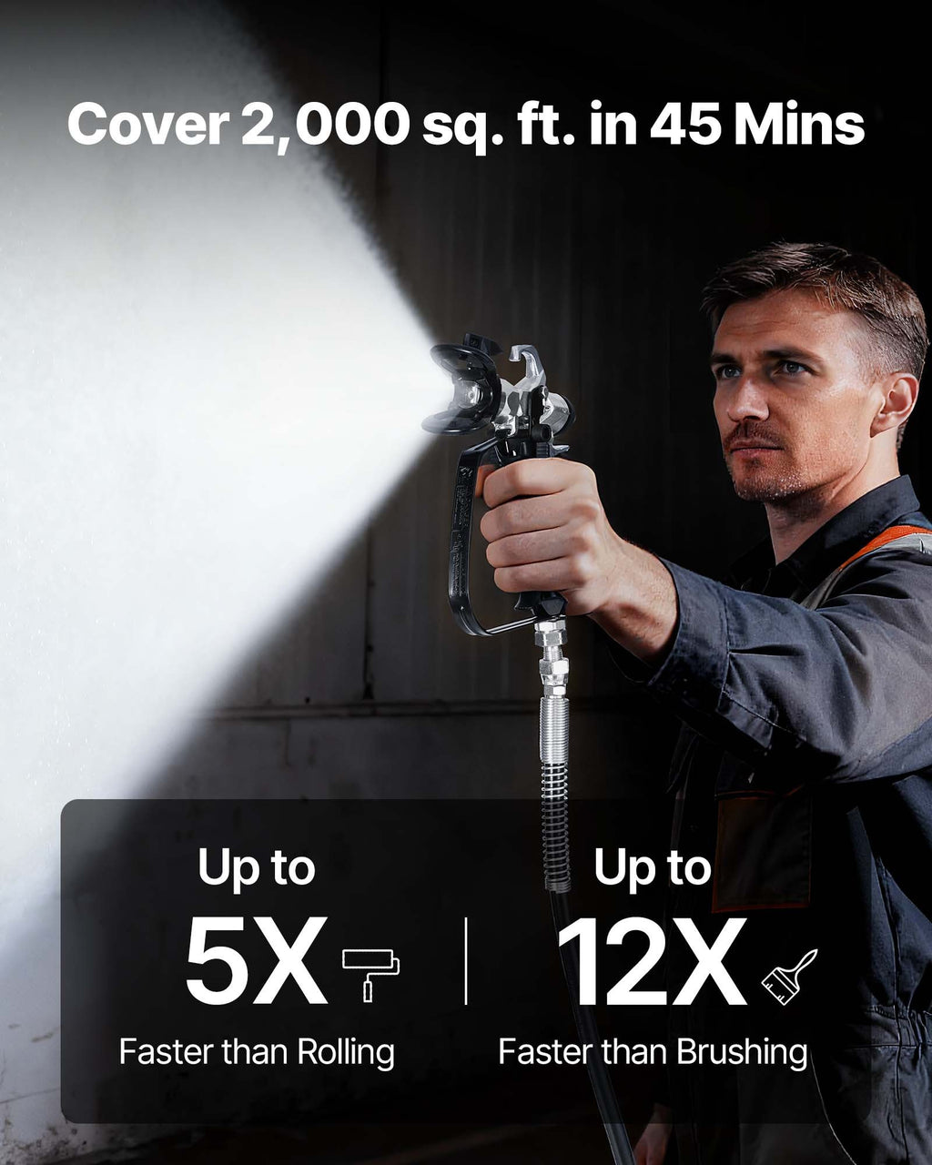 Beoris dažų purkštuvas VEVOR RP8623S, 650 W