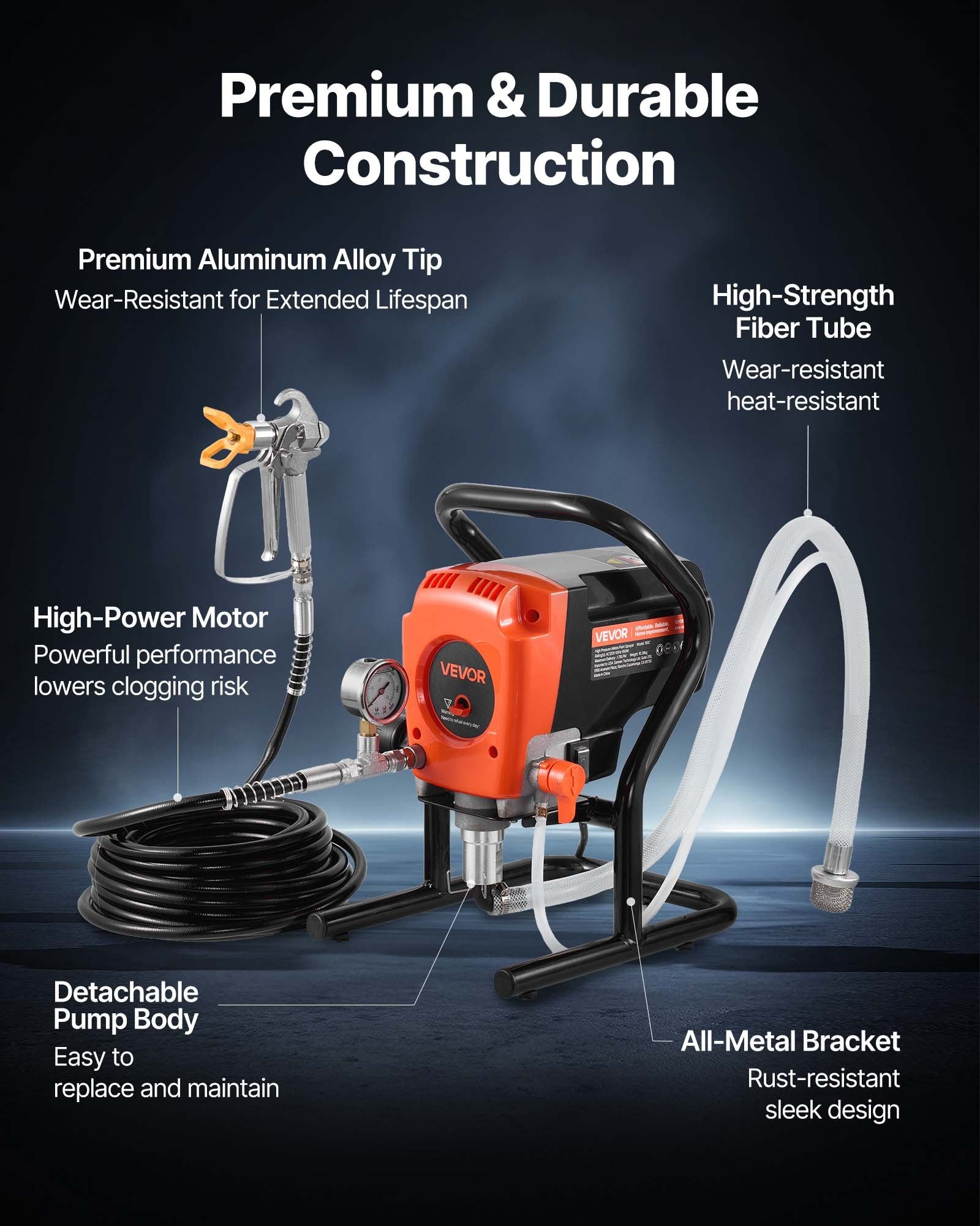 Beoris dažų purkštuvas VEVOR 190C, 900W