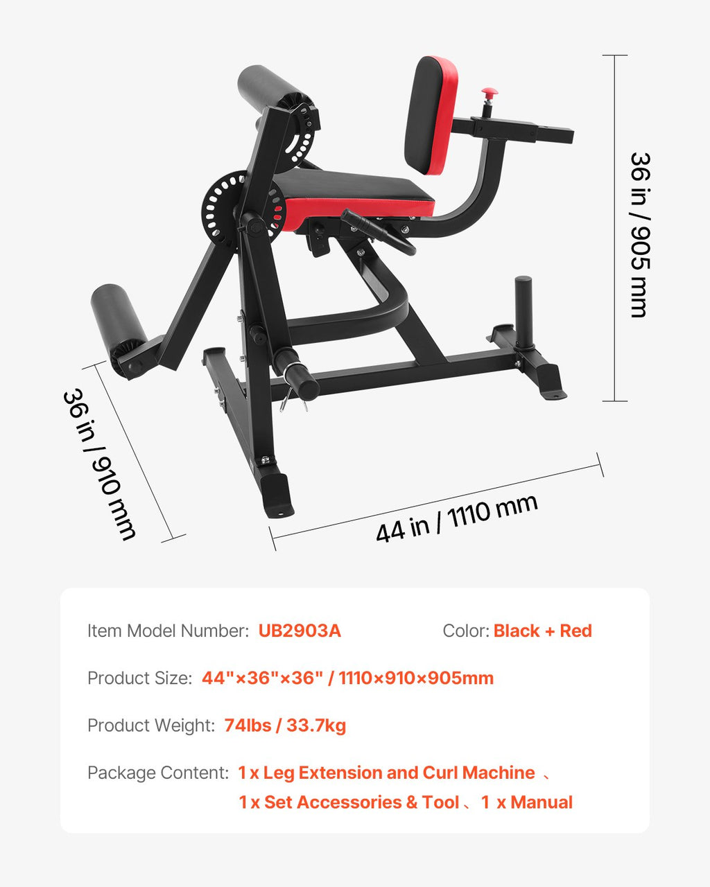 Kojų tiesimo ir lenkimo treniruoklis VEVOR UB2903A, 317 kg apkrova