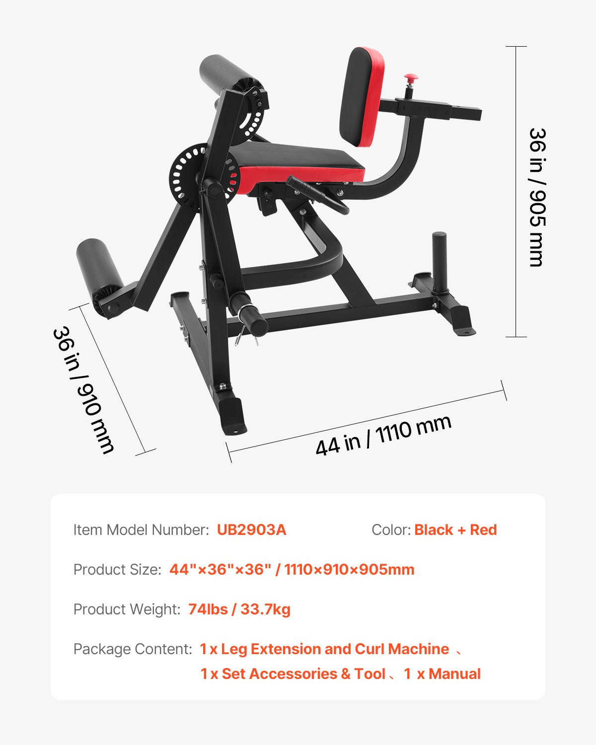 Kojų tiesimo ir lenkimo treniruoklis VEVOR UB2903A, 317 kg apkrova