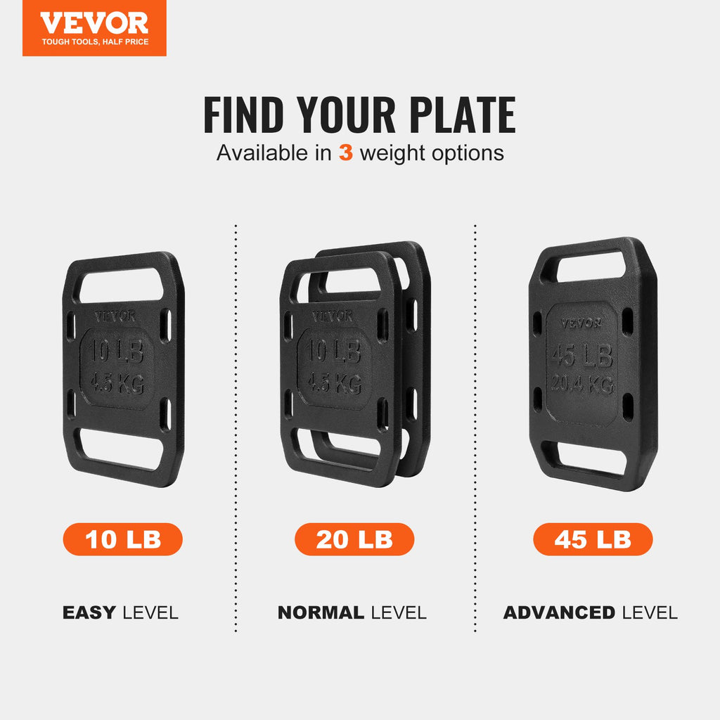 Svorio plokštės kuprinei VEVOR LY-10LBS, 2 x 4,5 kg