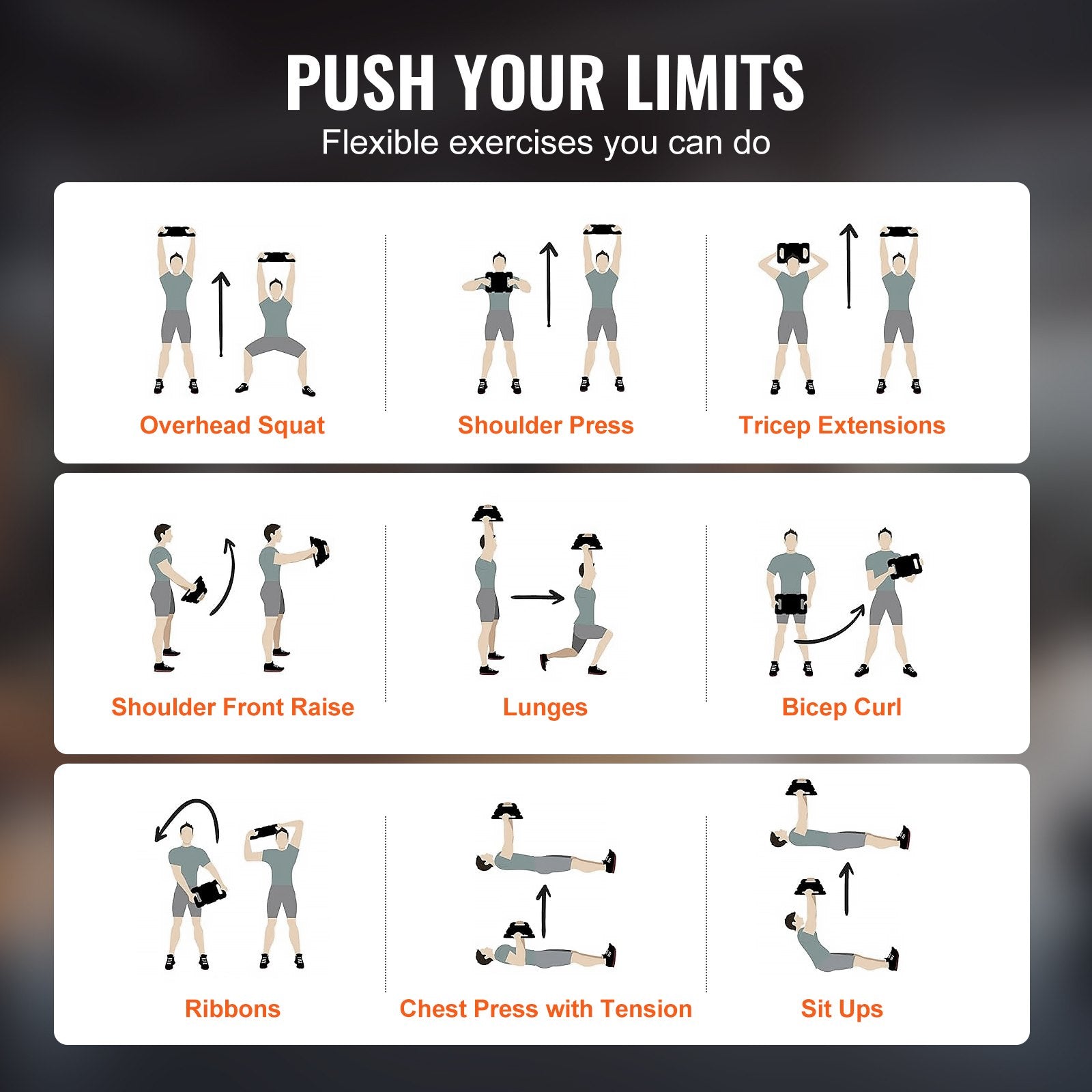 Svorio plokštė kuprinei VEVOR LY-45LBS, 20,4 kg