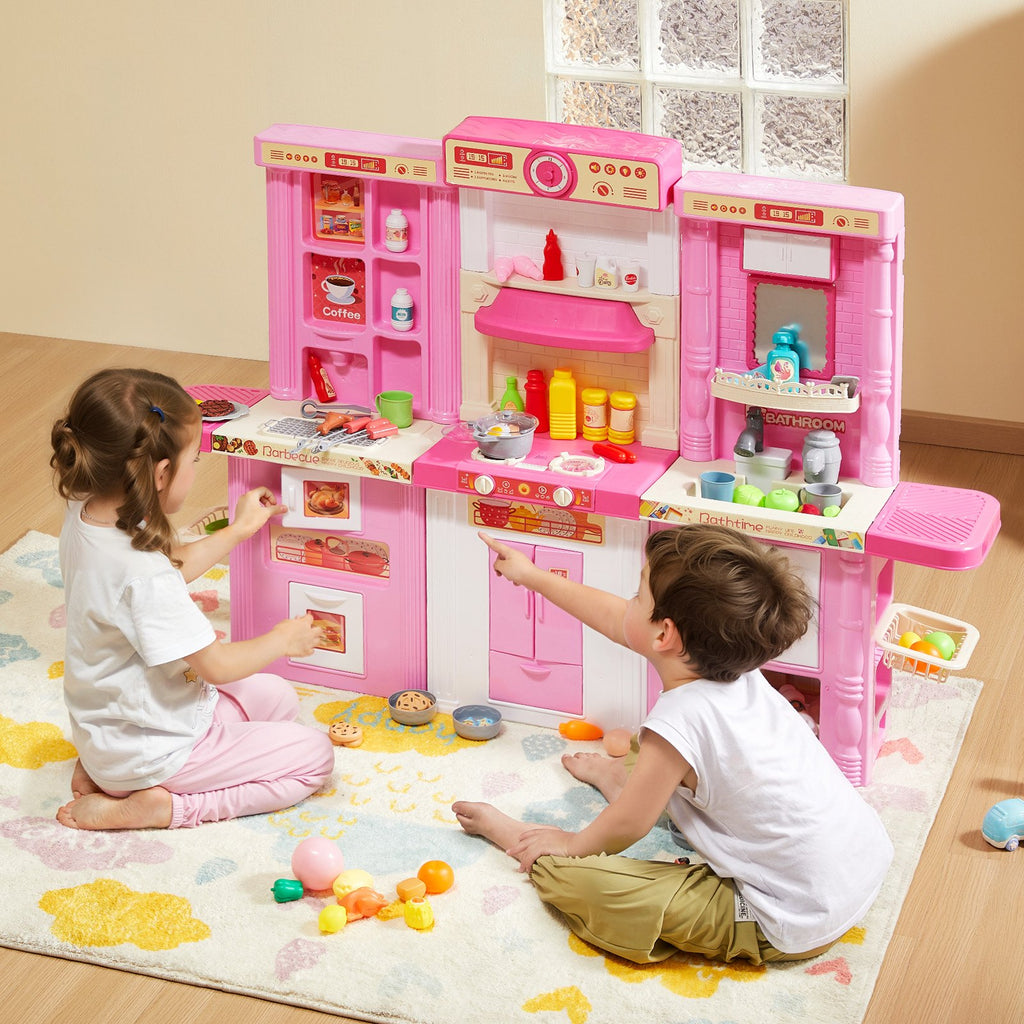Žaislinė virtuvėlė VEVOR 1234-7F, 3-in-1 modulinė konstrukcija