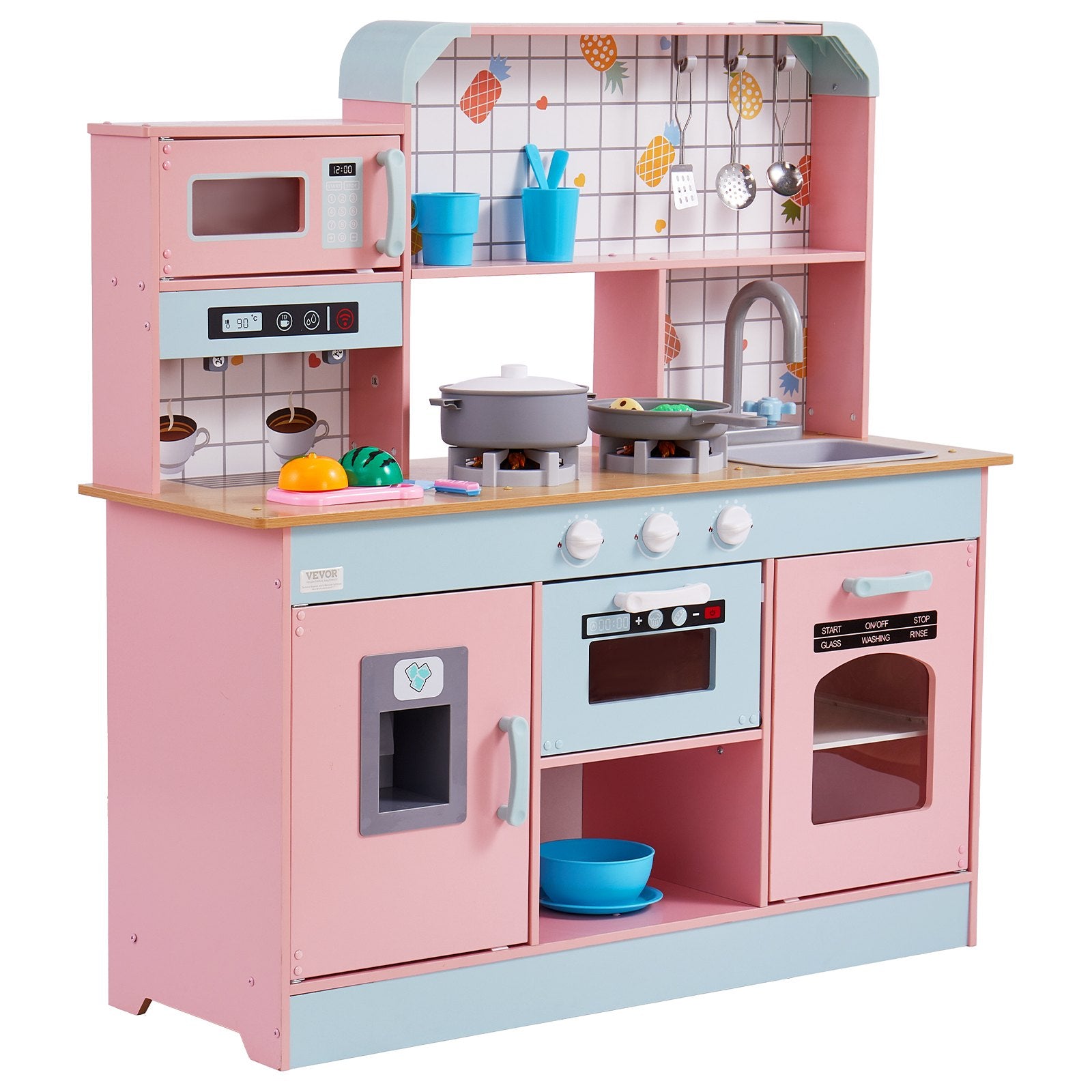 Žaislinė virtuvėlė VEVOR TLG81021, Rožinė
