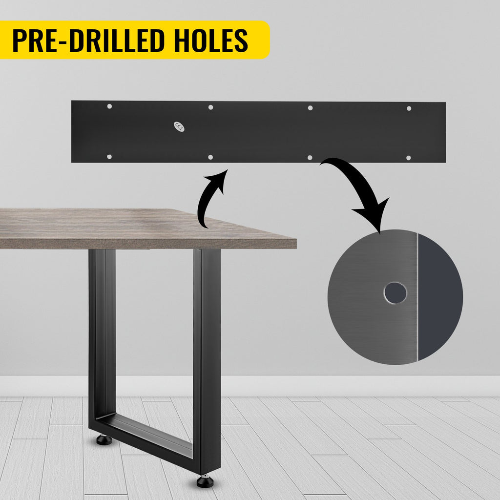 Metalinės stalo kojos VEVOR Kvadratinės, 720x600 mm