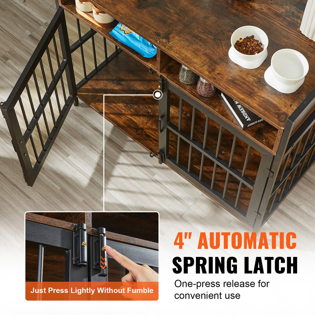 Baldinio stiliaus šuns narvas-komoda VEVOR C20230602W-02, 104 cm