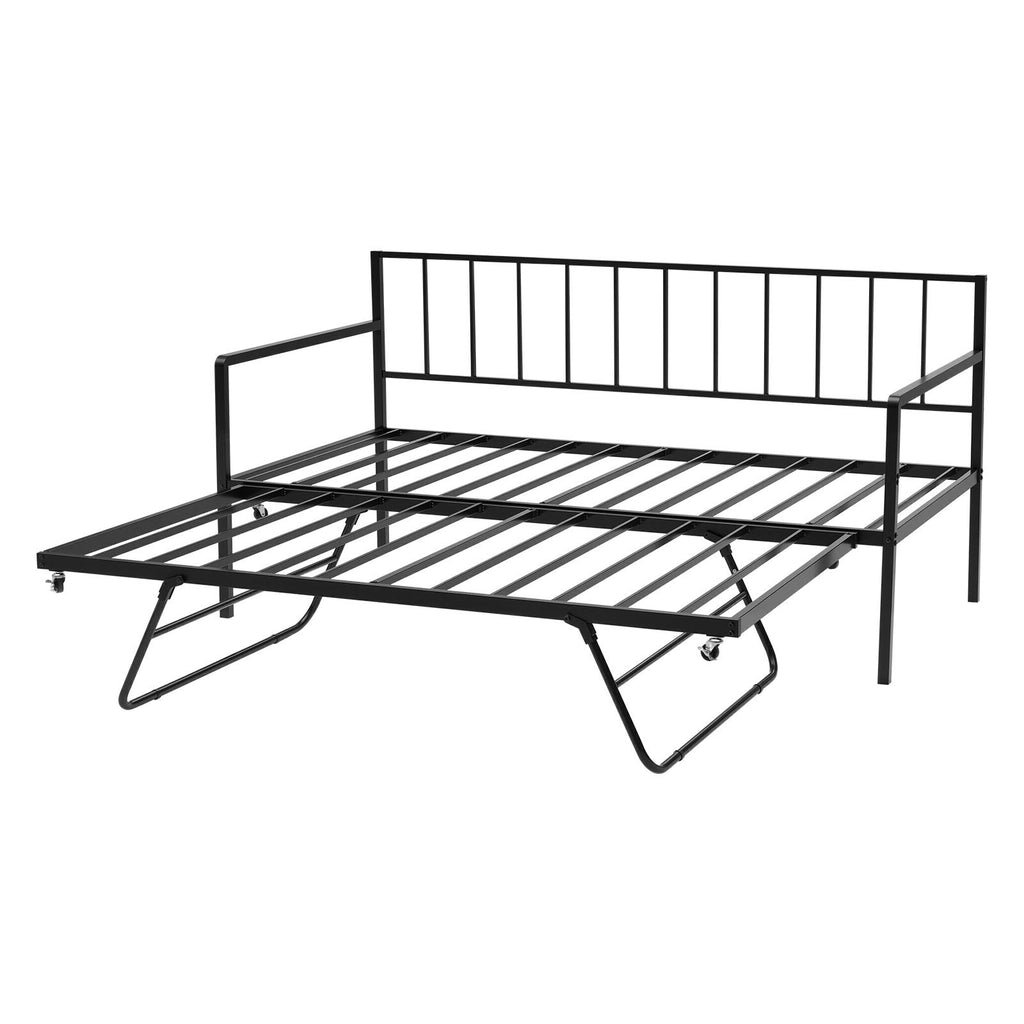 Daugiafunkcė lova-sofa VEVOR YJX-BF-003, su ištraukiama dalimi ir LED apšvietimu