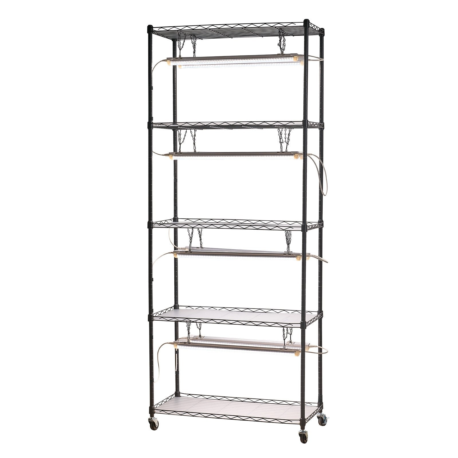 Lentyna augalams su apšvietimu VEVOR 6C18075-T8DP06P8-EU, 180 cm aukščio