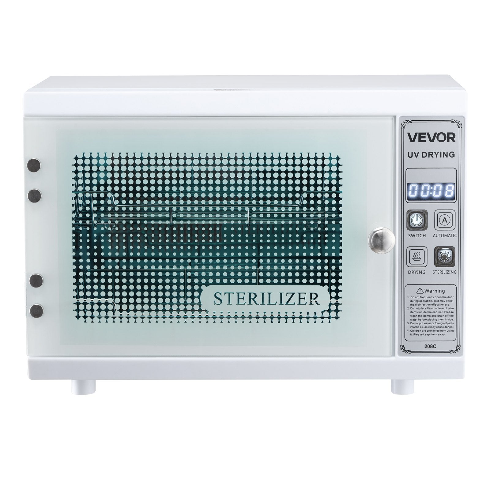 Nagų įrankių sterilizatorius VEVOR 208C, 12 l talpa