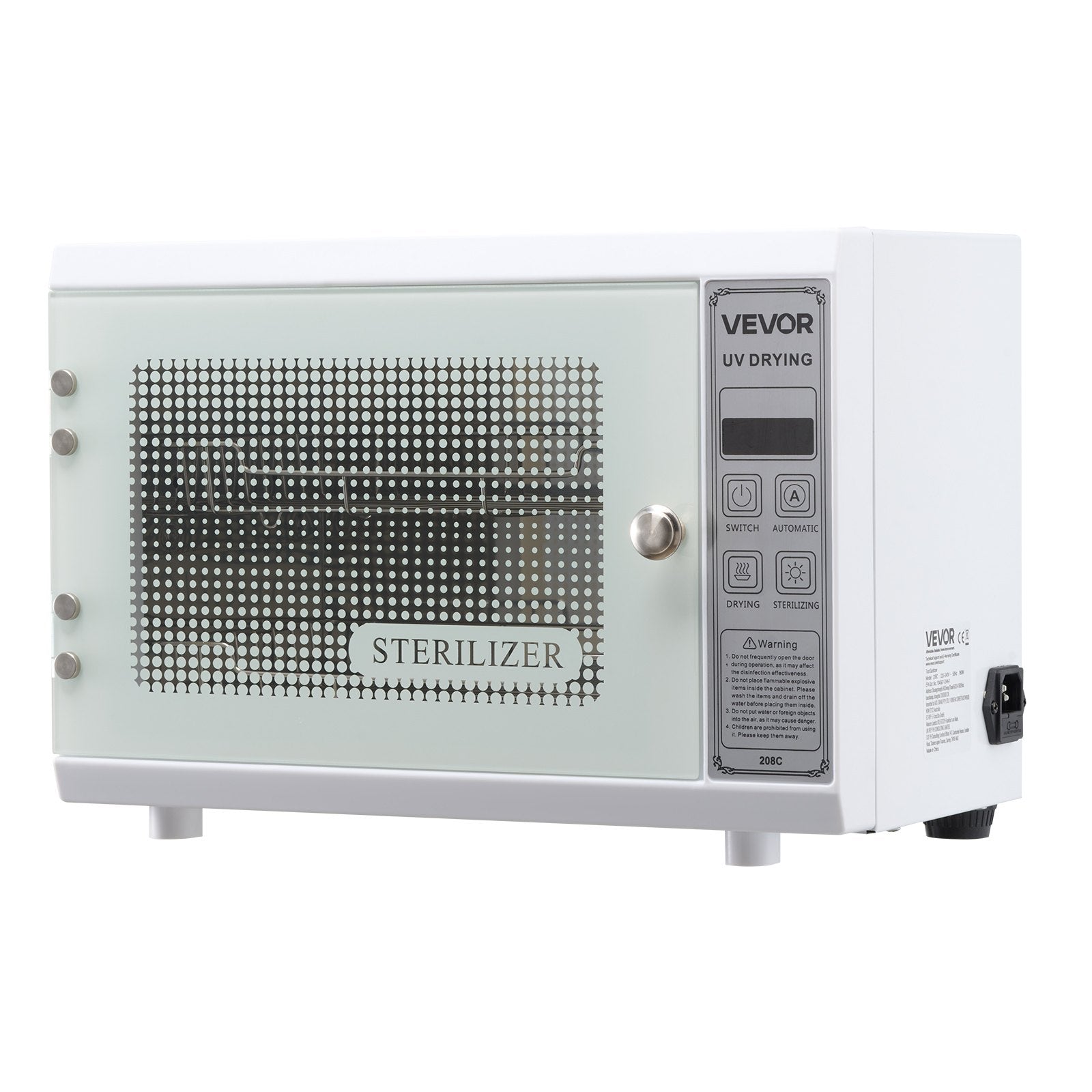 Nagų įrankių sterilizatorius VEVOR 208C, 12 l talpa
