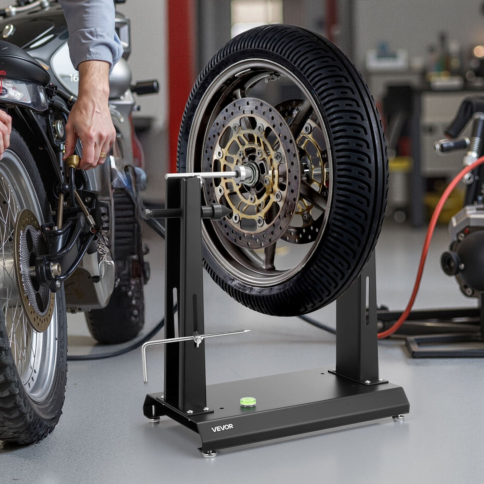 Motociklų ratų balansavimo staklės VEVOR TD-004-05, 40 kg