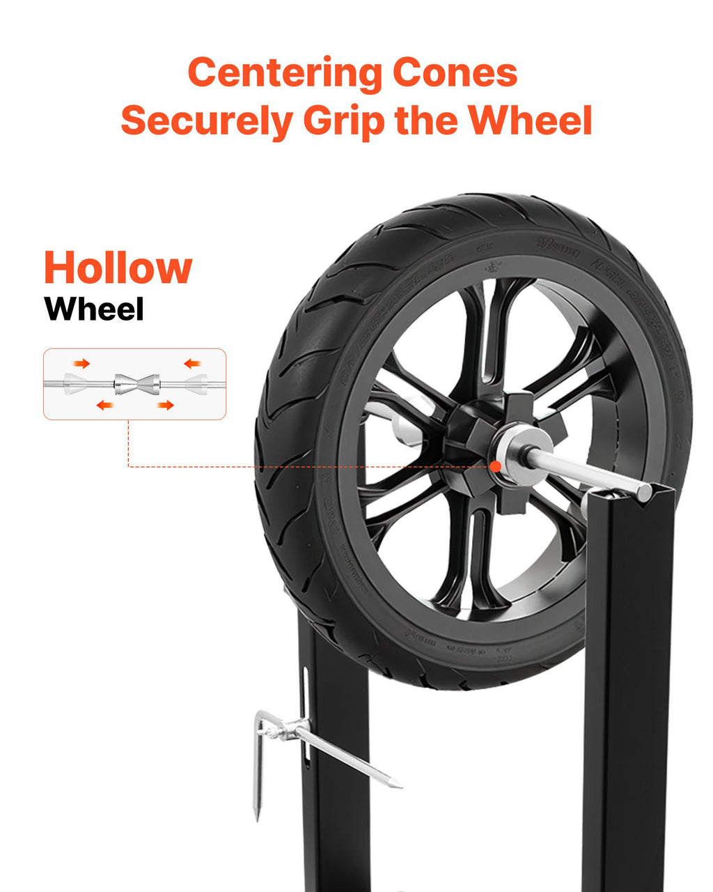 Motociklų ratų balansavimo stendas VEVOR TD-004-03-02, 40 kg keliamoji galia