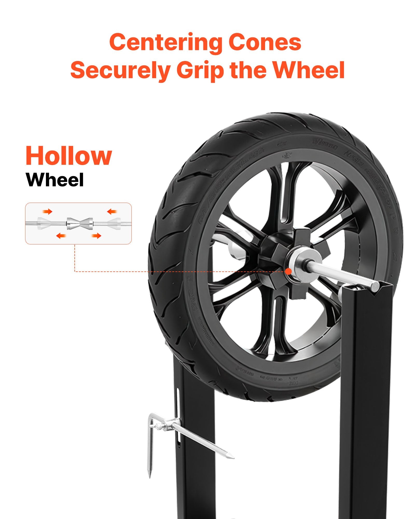 Motociklų ratų balansavimo stendas VEVOR TD-004-03-02, 40 kg keliamoji galia