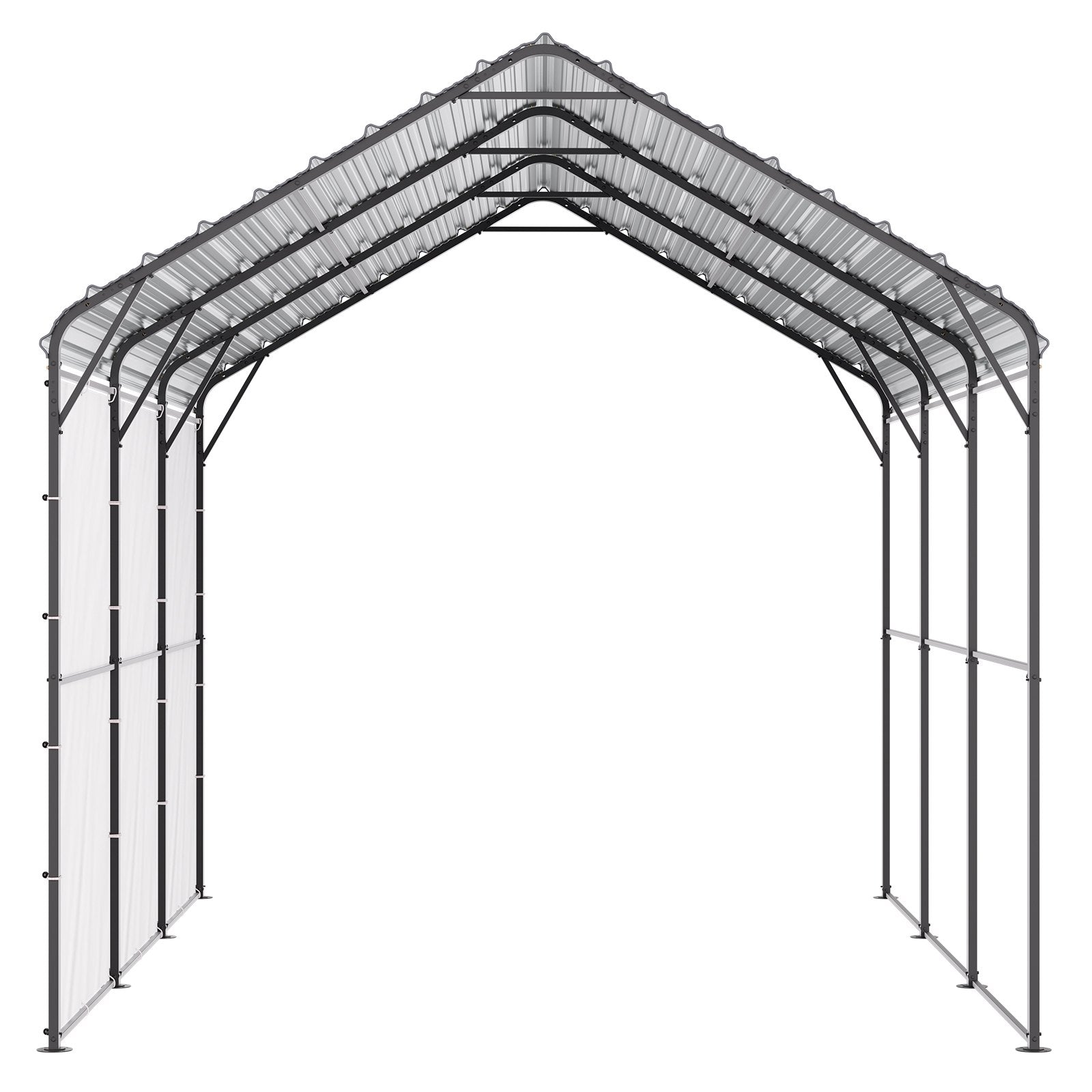 Metalinė automobilio stoginė VEVOR KD-TPQC-005-10x15ft, 3 x 4,5 m