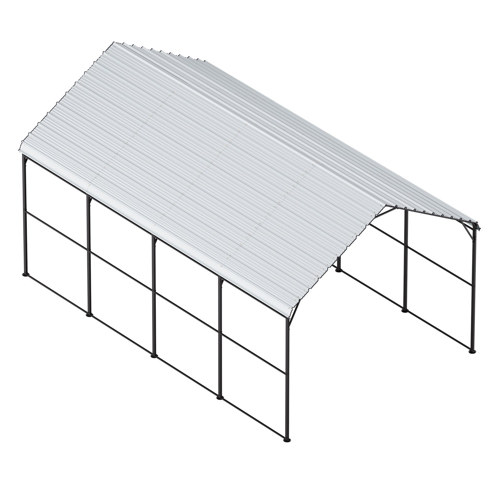 Metalinė stoginė automobiliui VEVOR KD-TPQC-006-12x20ft, 3,6 x 6 m