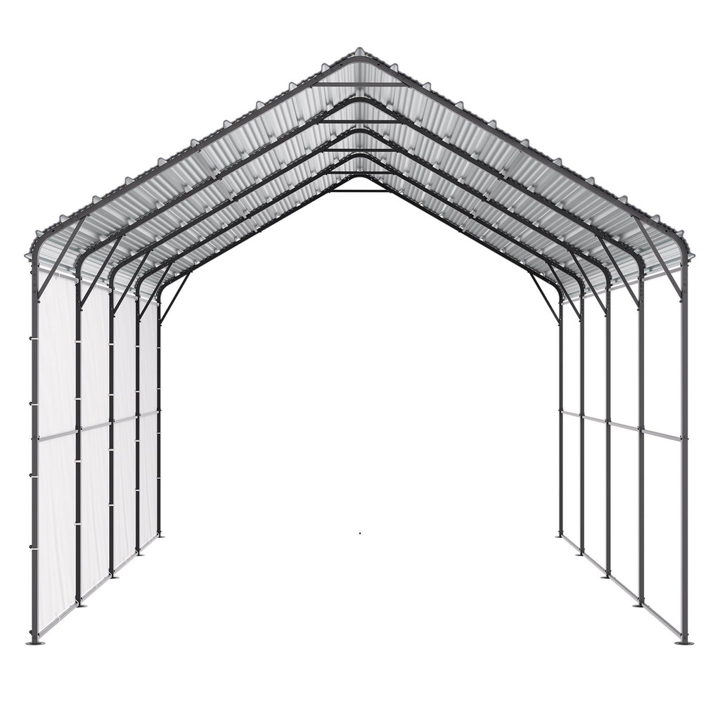 Metalinė stoginė automobiliui VEVOR KD-TPQC-006-12x20ft, 3,6 x 6 m