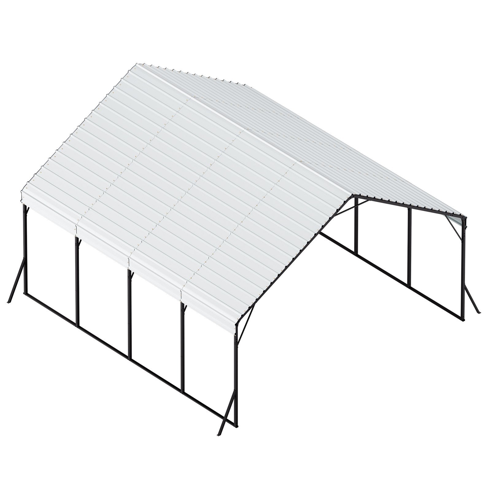 Metalinė stoginė automobiliui VEVOR KD-TPQC-006-20x20ft, 5,8 x 6 x 3,77 m