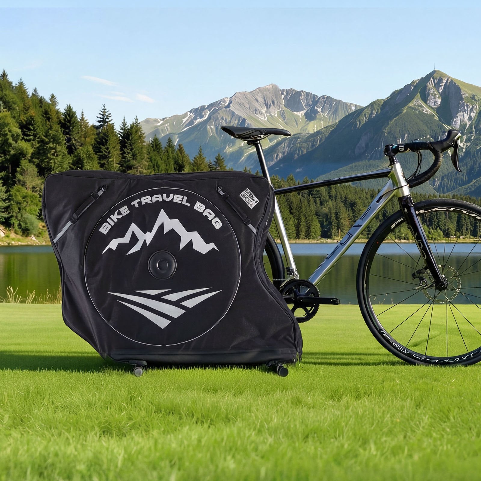 Dviračio transportavimo krepšys VEVOR SS1359, 94-106 cm ratų bazei
