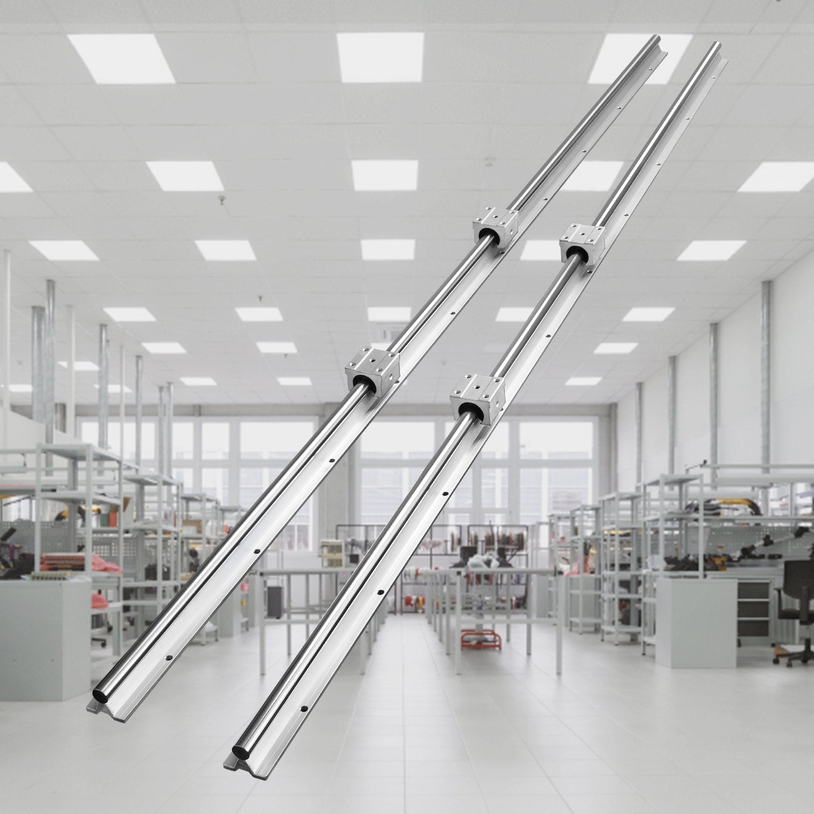Linijinių kreipiančiųjų rinkinys VEVOR SBR16, 1500 mm