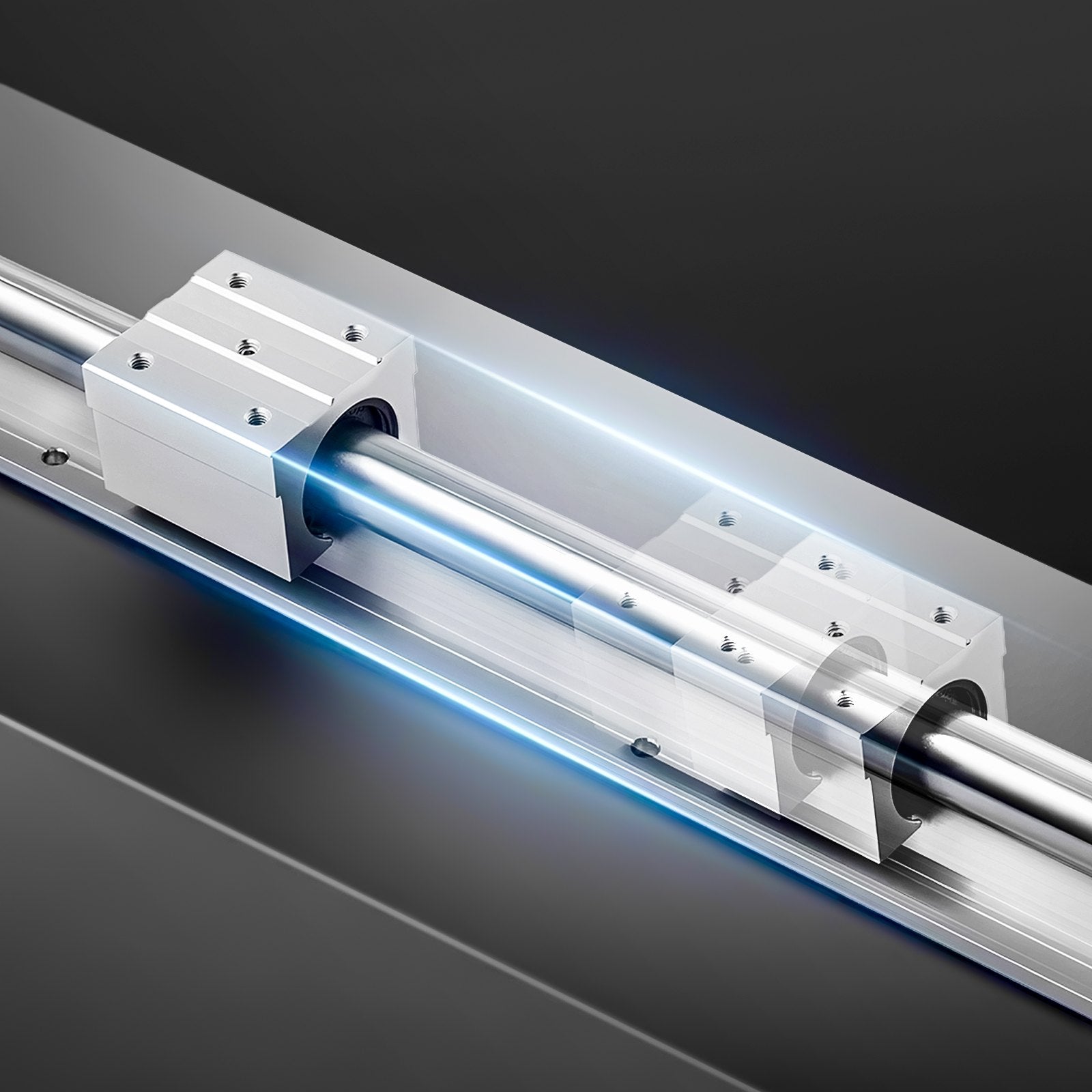 Linijinio judėjimo kreipiančiųjų rinkinys VEVOR SBR20, 2000 mm