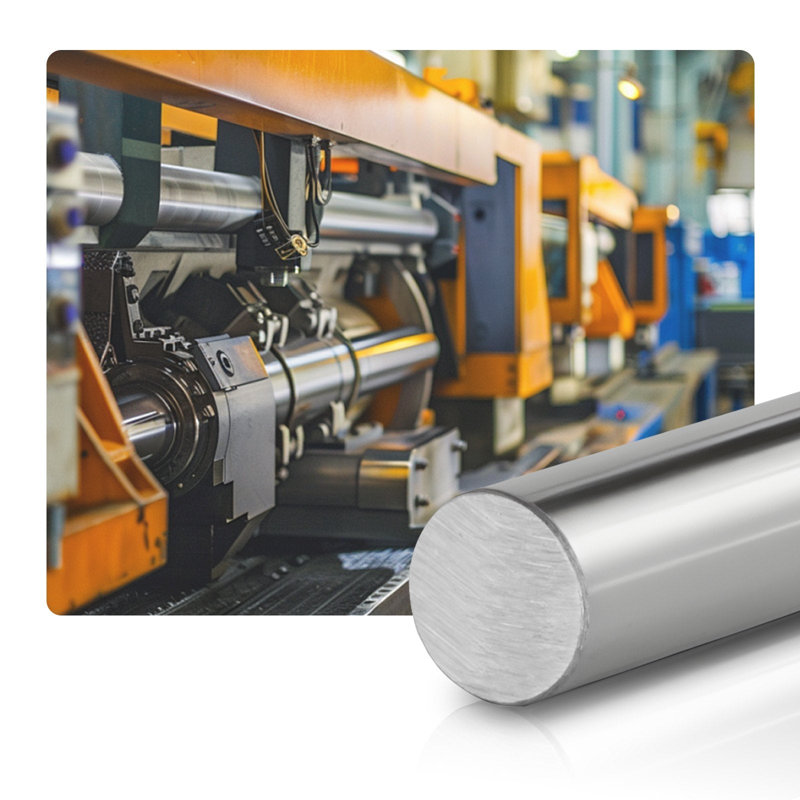 Linijinio judėjimo ašis VEVOR SFC20-1200L-1, 20 mm x 1200 mm, 2 vnt.