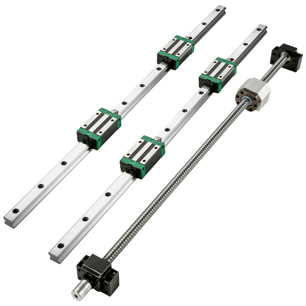 Linijinių kreipiančiųjų ir rutulinio sraigto rinkinys VEVOR HGR20-700 / RM1605-700, 700 mm
