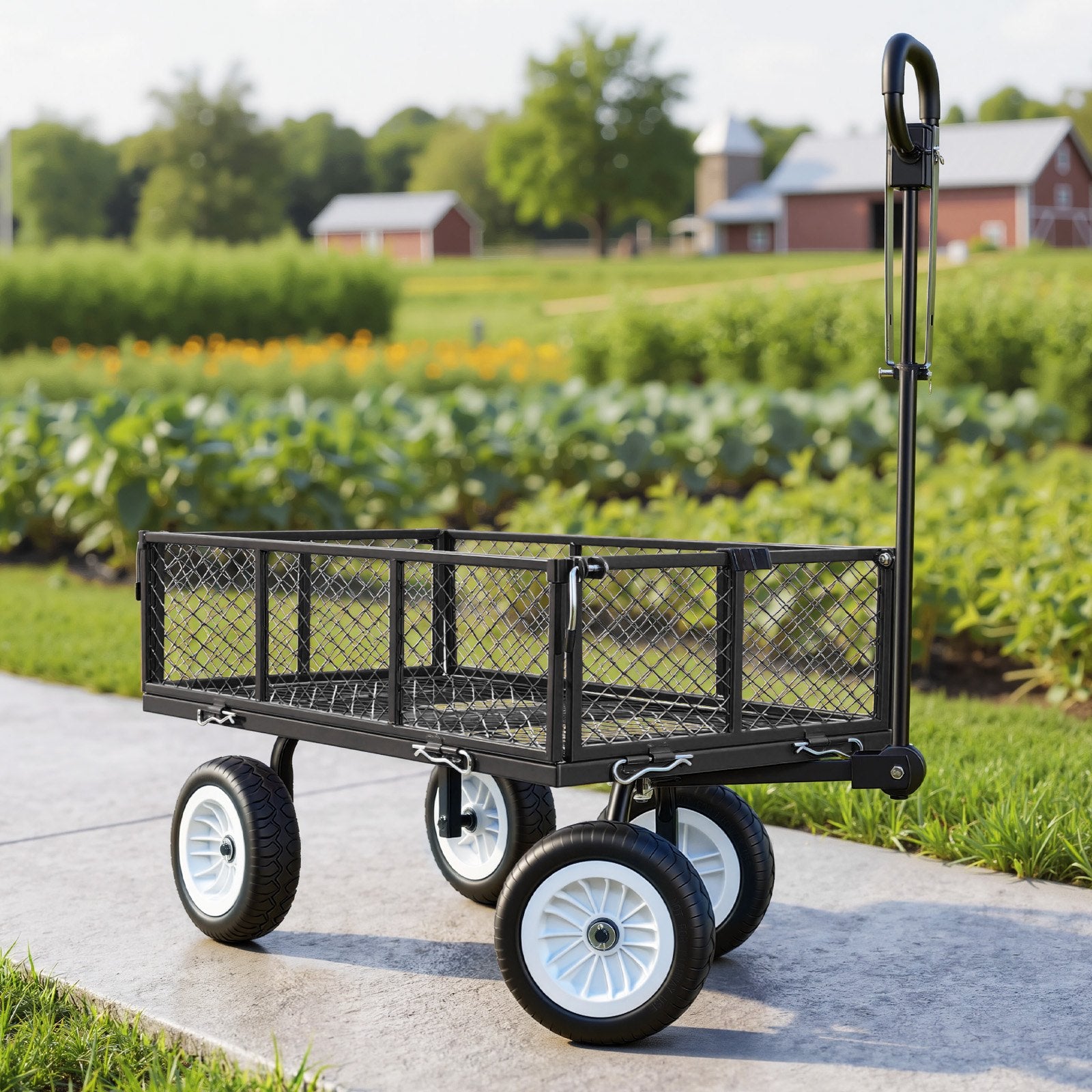 Sodo vežimėlis VEVOR TC-900B, 408,2 kg keliamoji galia
