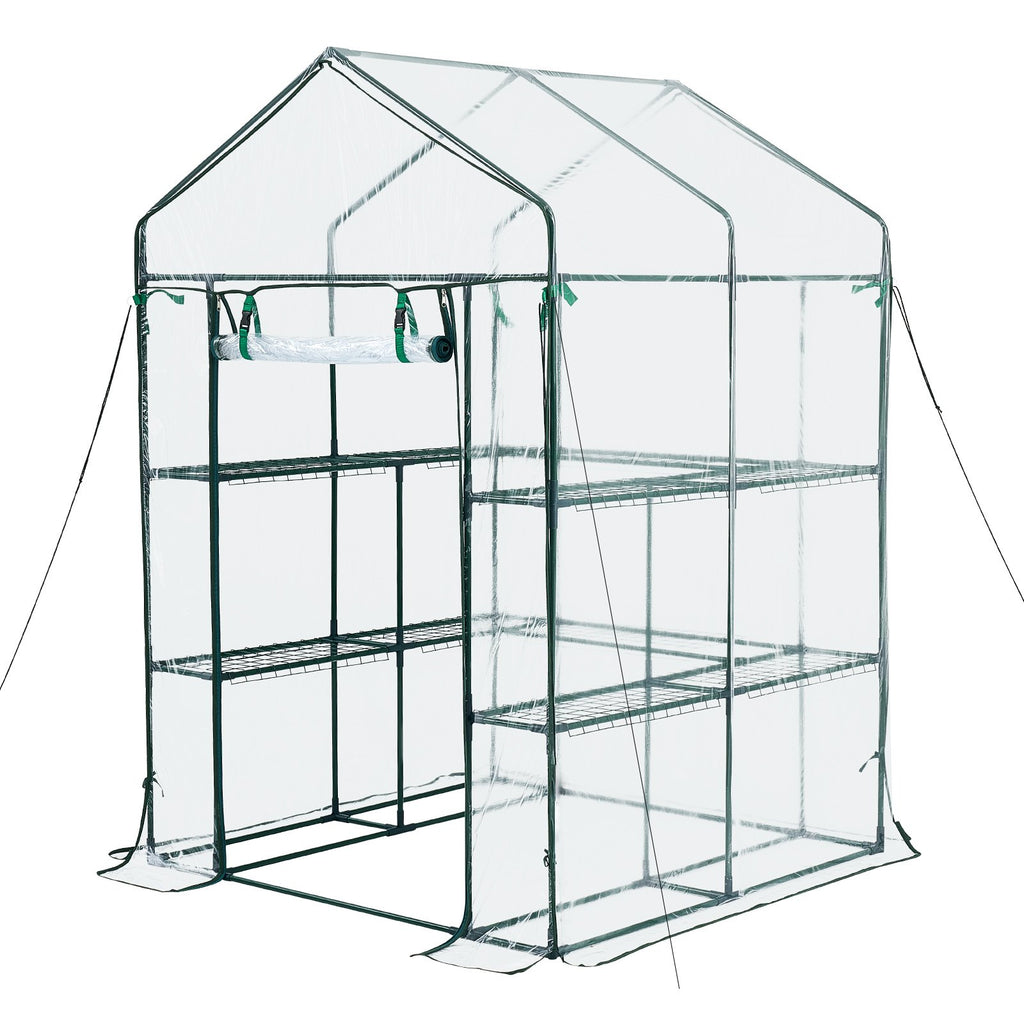 Įeinamas šiltnamis VEVOR 1.4x1.4m(2)PVC, 137 x 137 x 196 cm
