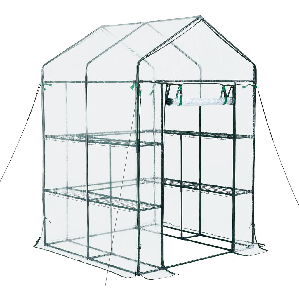 Įeinamas šiltnamis VEVOR 1.4x1.4m(2)PVC, 137 x 137 x 196 cm