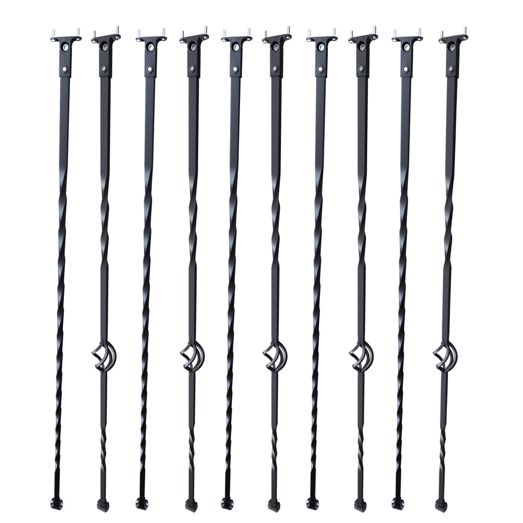 Metaliniai laiptų turėklų strypai VEVOR ZX-LX43.8in-10, 10 vnt. komplektas