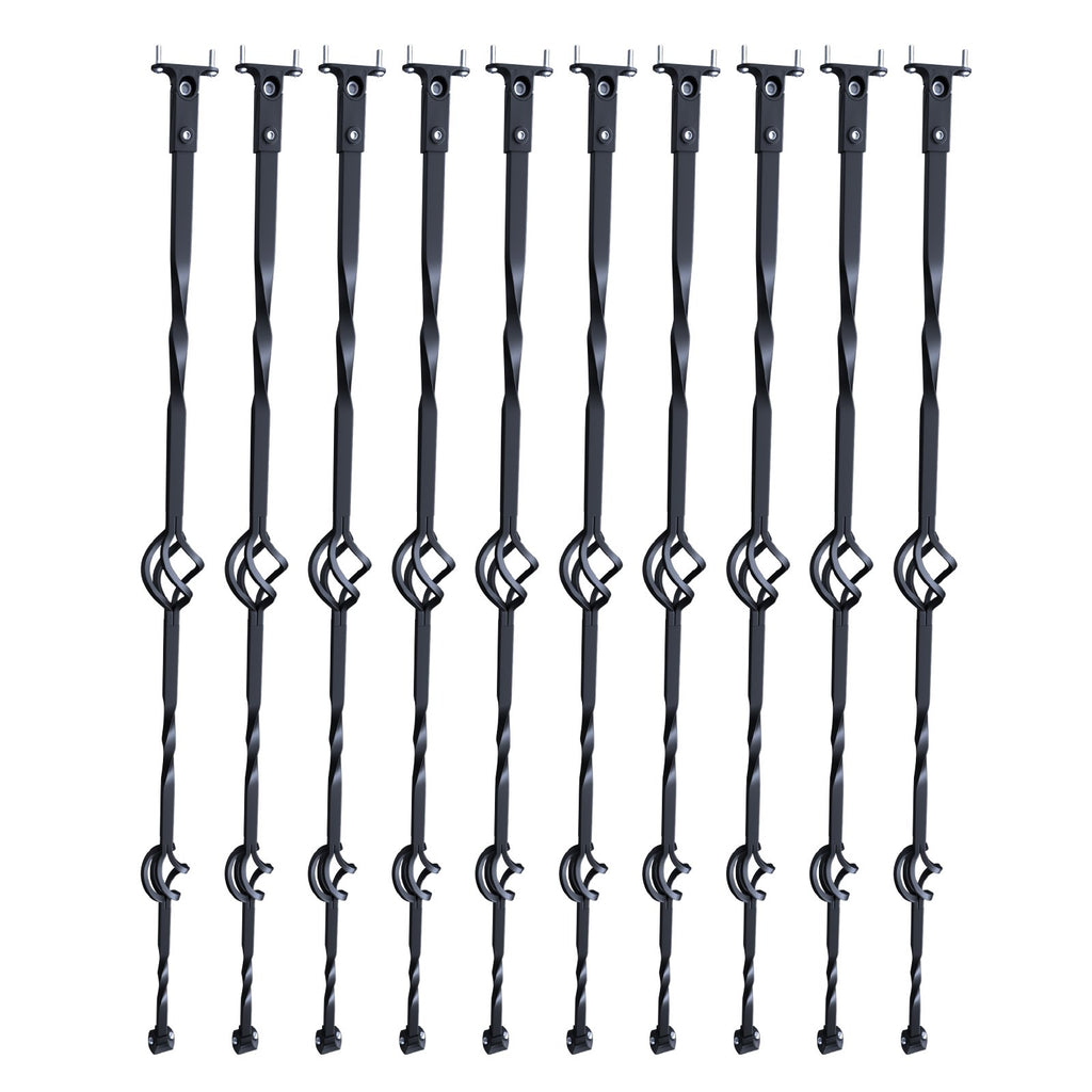Metaliniai laiptų turėklų strypai VEVOR ZX-SL44in-10, 10 vnt. komplektas