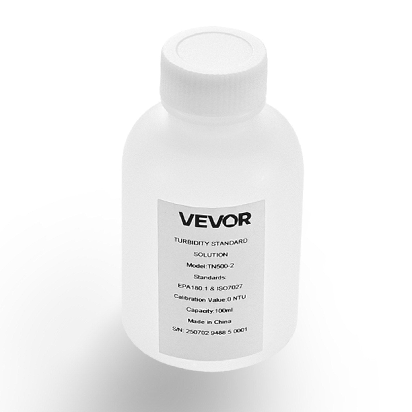 Drumstumo matuoklio kalibravimo tirpalas VEVOR TN500-2, 0 NTU, 100 ml