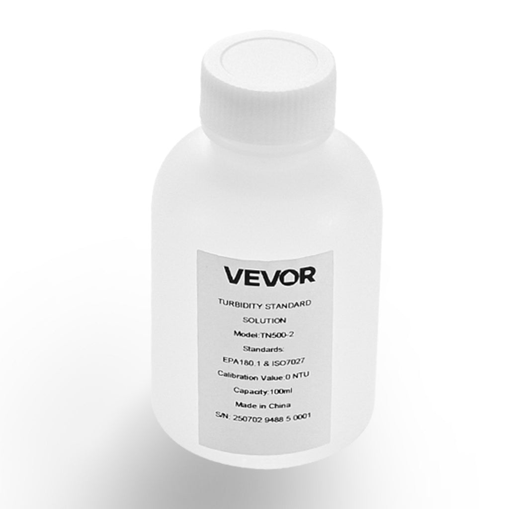 Drumstumo matuoklio kalibravimo tirpalas VEVOR TN500-2, 0 NTU, 100 ml