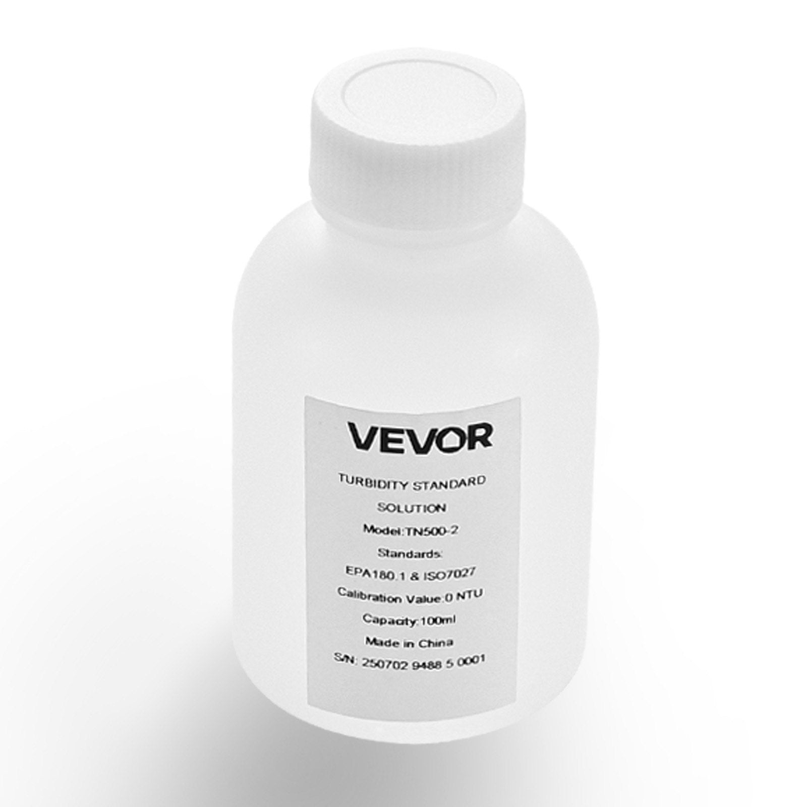 Drumstumo matuoklio kalibravimo tirpalas VEVOR TN500-2, 0 NTU, 100 ml