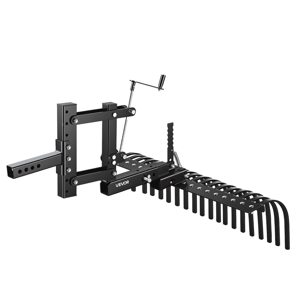 Vilkimas landšafto grėblys VEVOR LR8S, 106,7 cm pločio