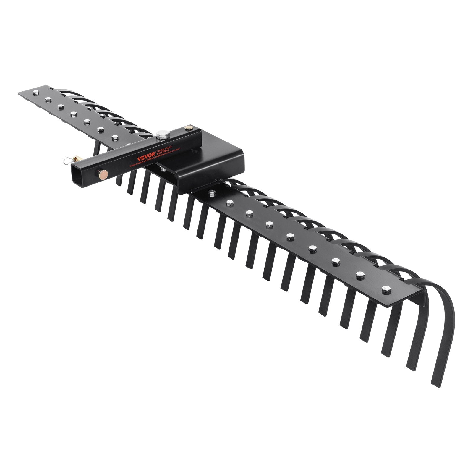 Prikabinamas vejos grėblys VEVOR ATVLR60, 152 cm plotis