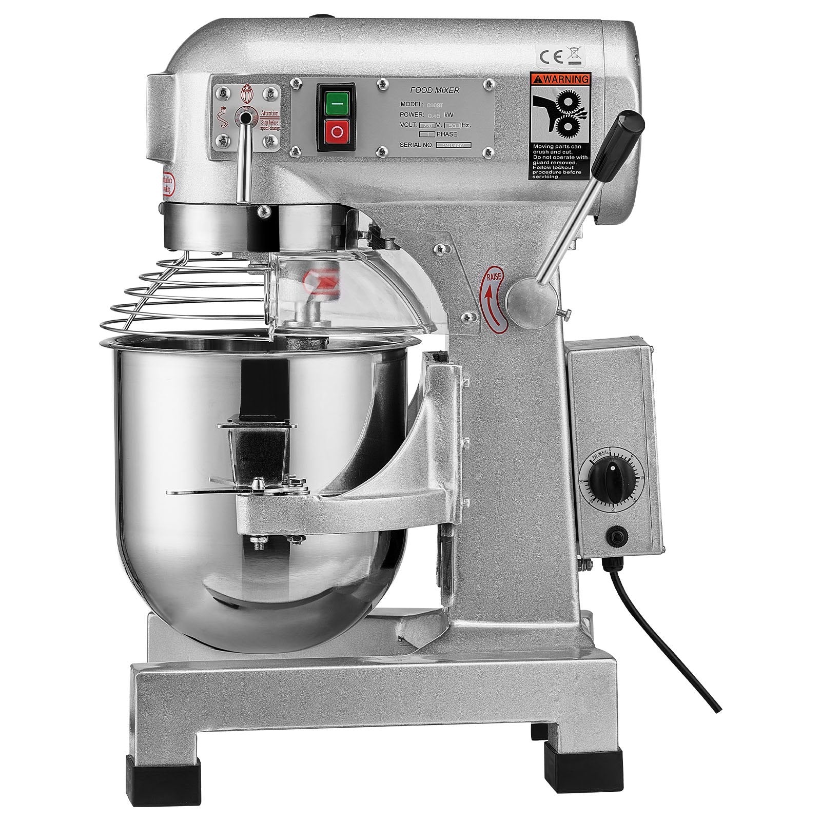 Profesionalus maisto mikseris VEVOR B10B, 10 l