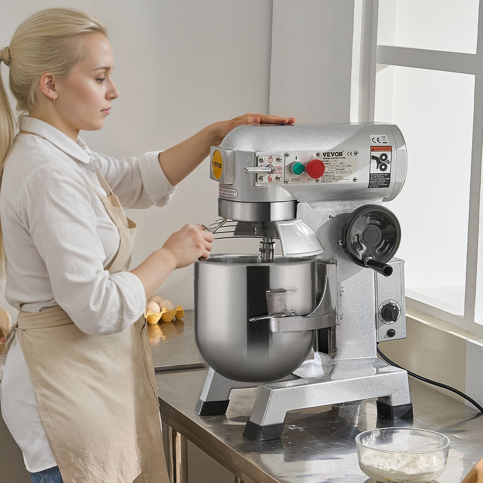 Profesionalus maisto mikseris VEVOR B20B, 18,7 l