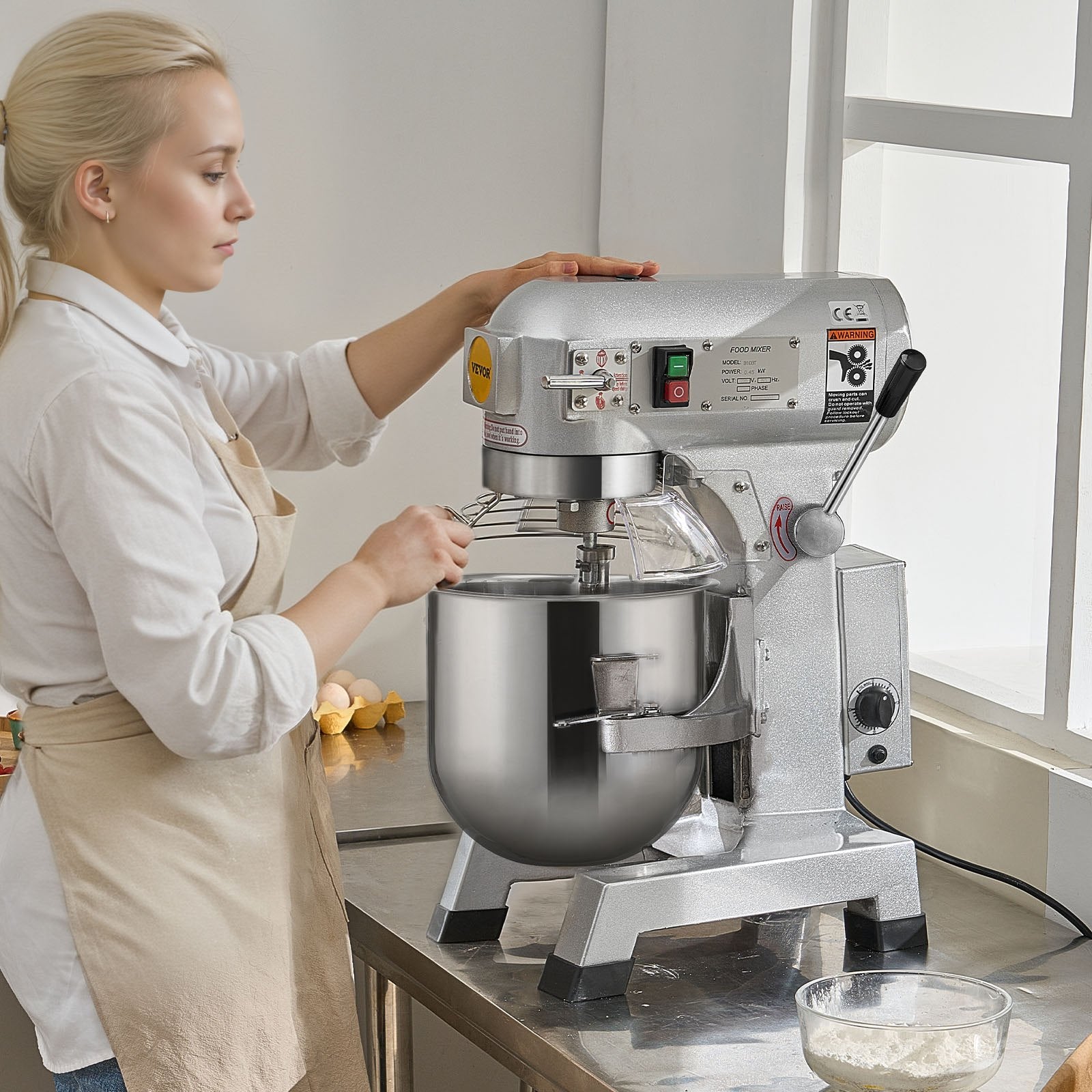 Profesinis maisto mikseris VEVOR B30B, 28,5 l