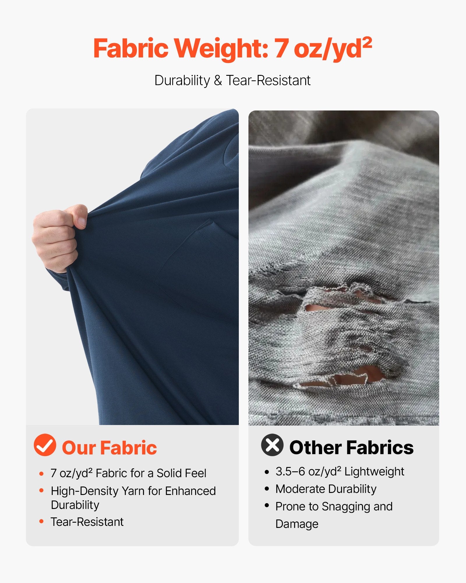 Atspari ugniai darbinė palaidinė VEVOR YT-2XL-B, 2XL dydis