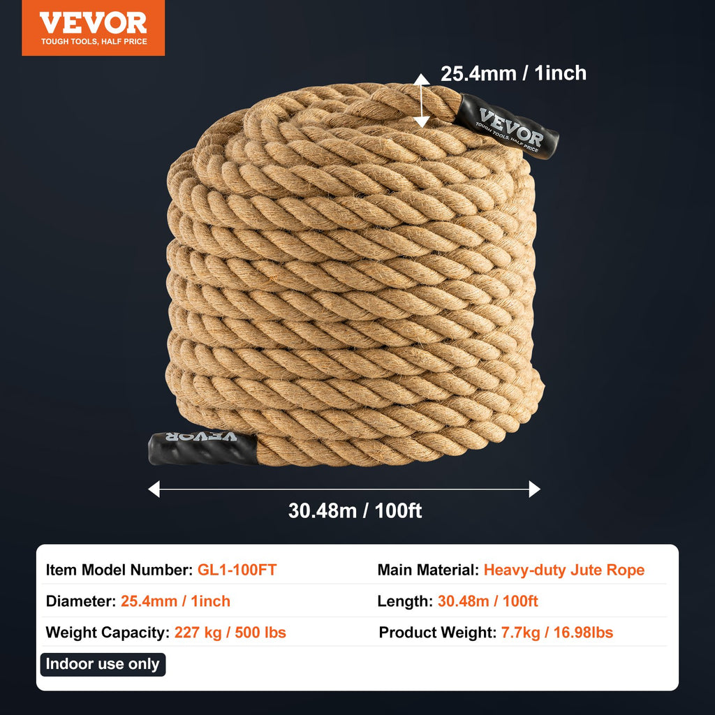 Virvė laipiojimui VEVOR GL1-100FT, 30,48 m