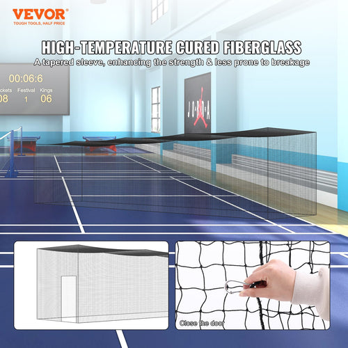 Beisbolo treniruočių tinklas VEVOR YC-DJL-55*12*12ft, 17,4 m ilgio