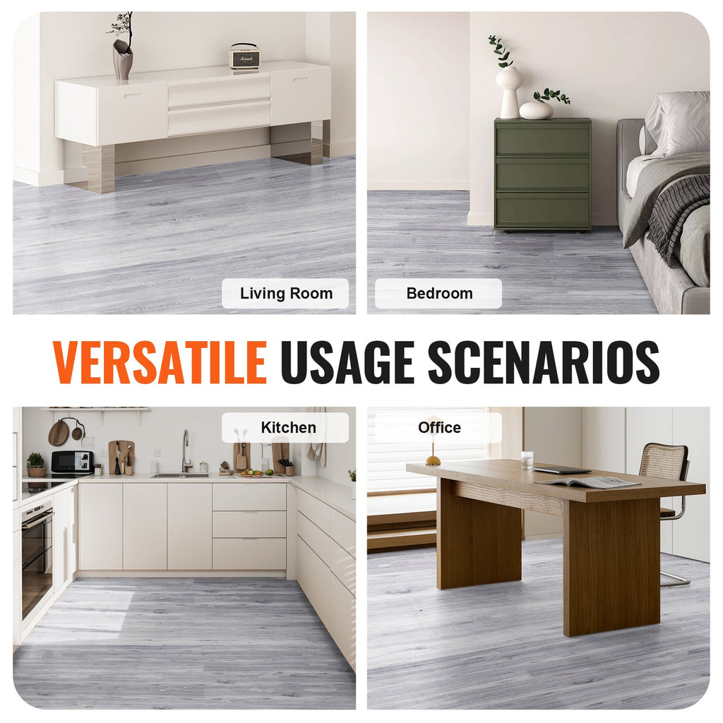 Lipnios vinilinės grindų plytelės VEVOR DW5056, 20 vnt.