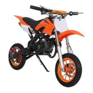 Vienvietis vaikiškas motociklas, orandžinis